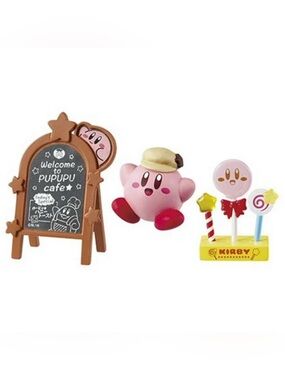 BNIB Japan Re-Ment Kirby's Cafe Time miniature figures - 1 Welcome to Cafe